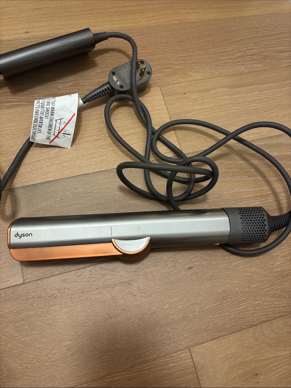 Dyson Airstrait Hair Straightener in Silver and Copper Accent
